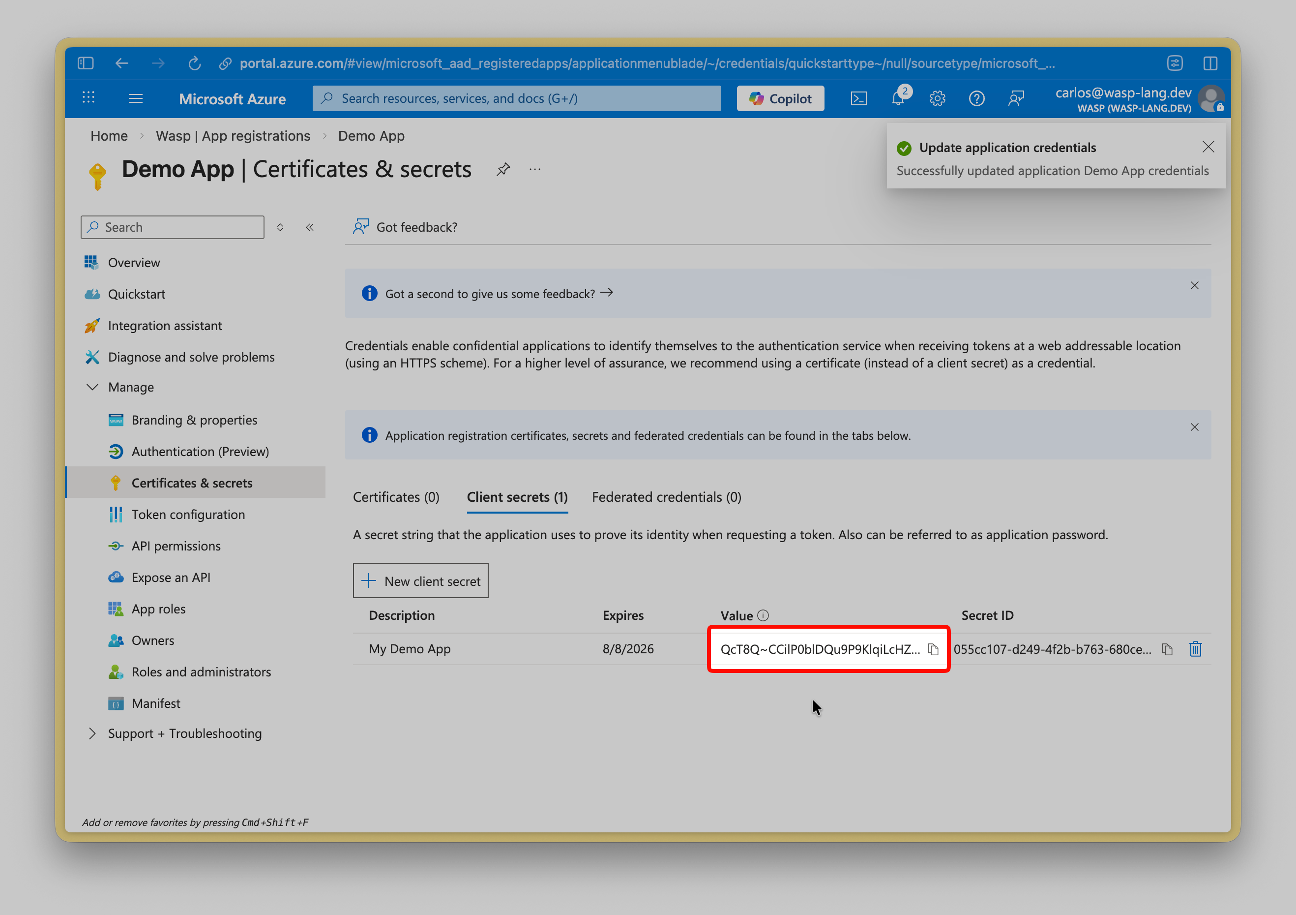 Microsoft Entra console screenshot 5