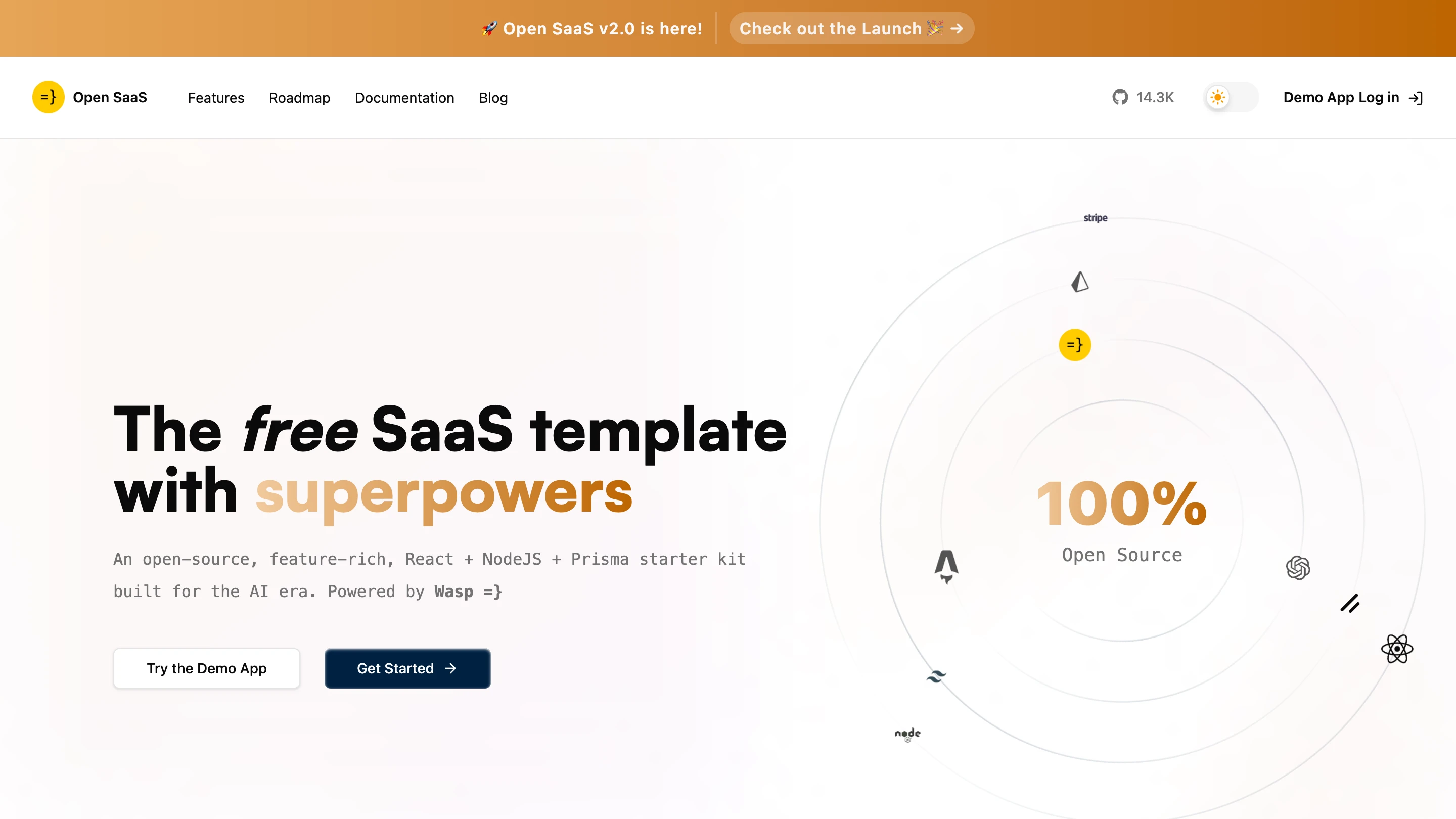 Open SaaS — the free, open-source SaaS template you'll build on in Phase 3