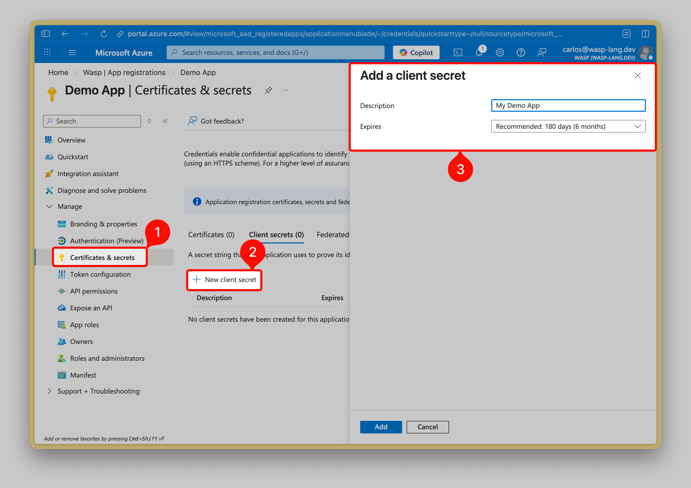 Microsoft Entra console screenshot 4