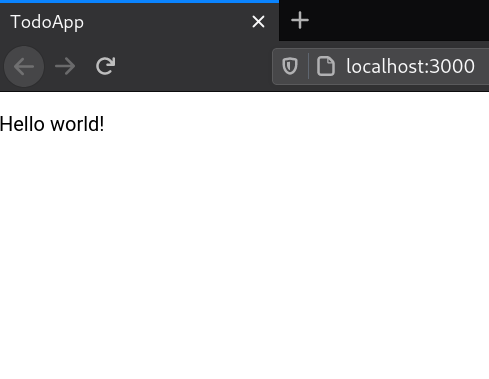 Todo App - Hello World