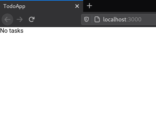 Todo App - No Tasks
